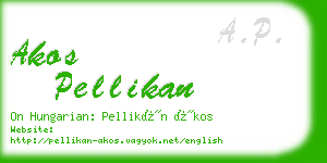 akos pellikan business card